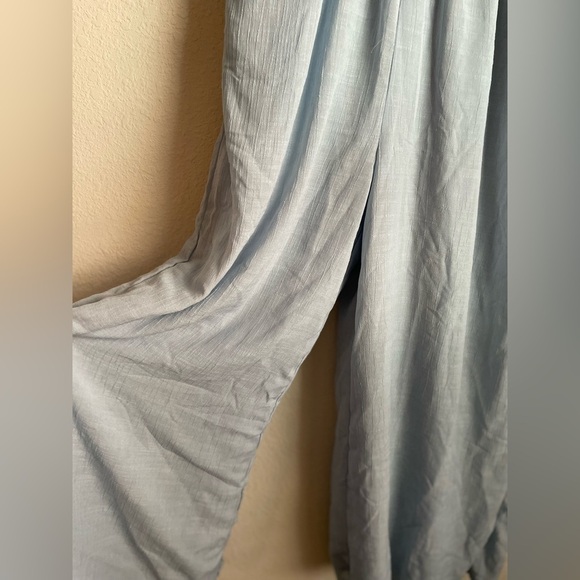 Chic Light Blue Sleeveless Jumpsuit wide leg size L - Picture 4 of 7